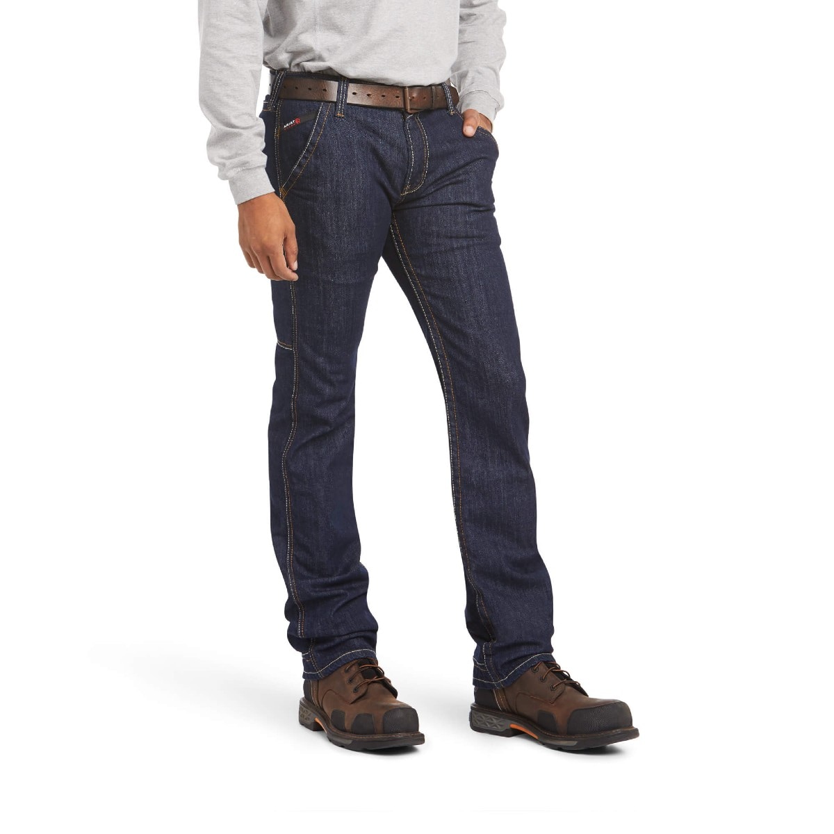 Ariat FR M7 Straight Leg Jean in Rinse Wash